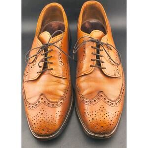 Vintage Allen Edmonds Dress Shoes Mens Size 9.5 D Ashland Wingtip Oxfords Brown